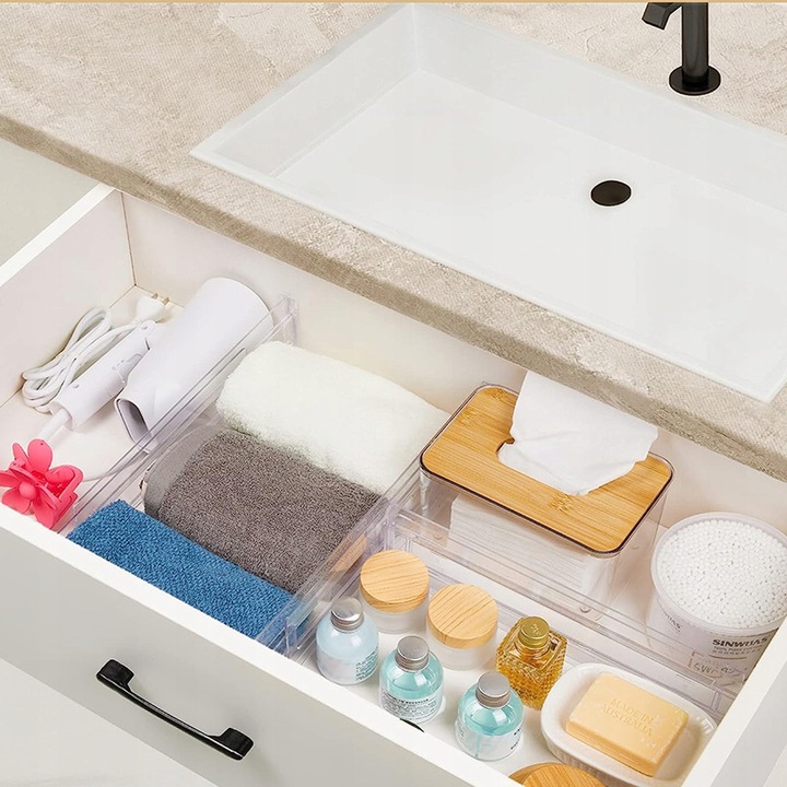 8szt ORGANIZER DO SZUFLADY PRZEGRÓDKA REGULOWANA SEPARATOR