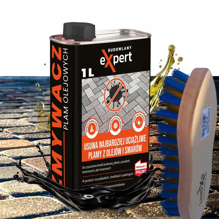 ZMYWACZ DO USUWANIA CIĘŻKICH PLAM OLEJU OLEJOWYCH Z KOSTKI BRUKOWEJ BRUKU