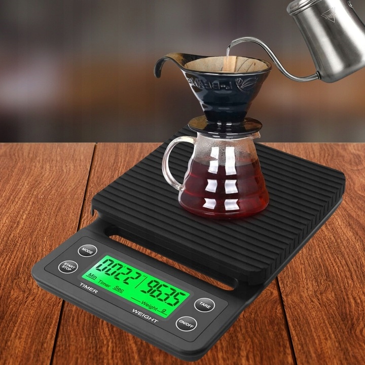 WAGA KUCHENNA ELEKTRONICZNA PRECYZYJNA Z WYŚWIETLACZEM 5000g 1g TIMER