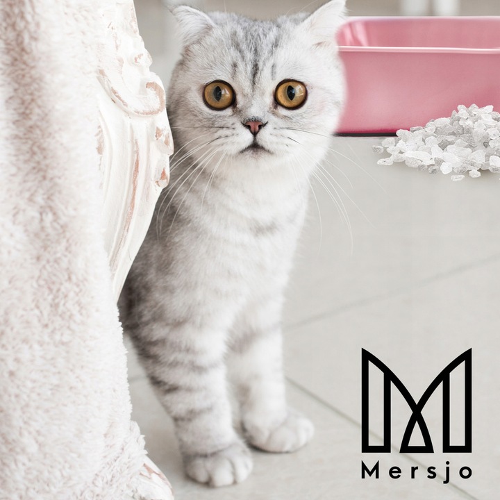 8x ŻWIREK SILIKONOWY dla kota PREMIUM bezpyłowy naturalny Mersjo 3,8L