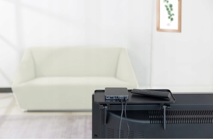 Techly Regulowana Nakładka Półka na Telewizor pod Dekoder Pilot