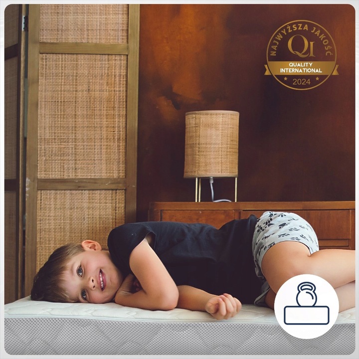 Materac 90x180 ANTYALERGICZNY dziecięcy piankowy TWARDY 180x90 dla dziecka