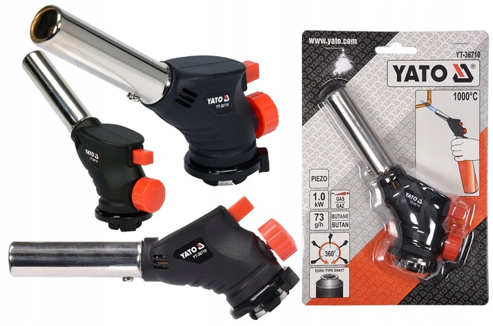 YATO PALNIK GAZOWY DO LUTOWANIA CYNOWANIA ODMRAŻANIA 360 Z PIEZO