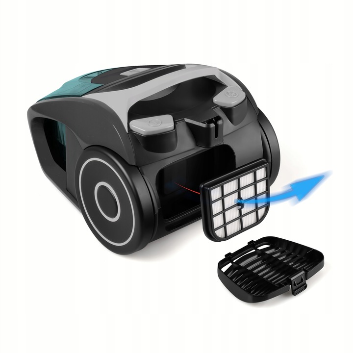 Odkurzacz BEZWORKOWY cyklonowy 700W FILTR HEPA mały lekki domowy 1,5L