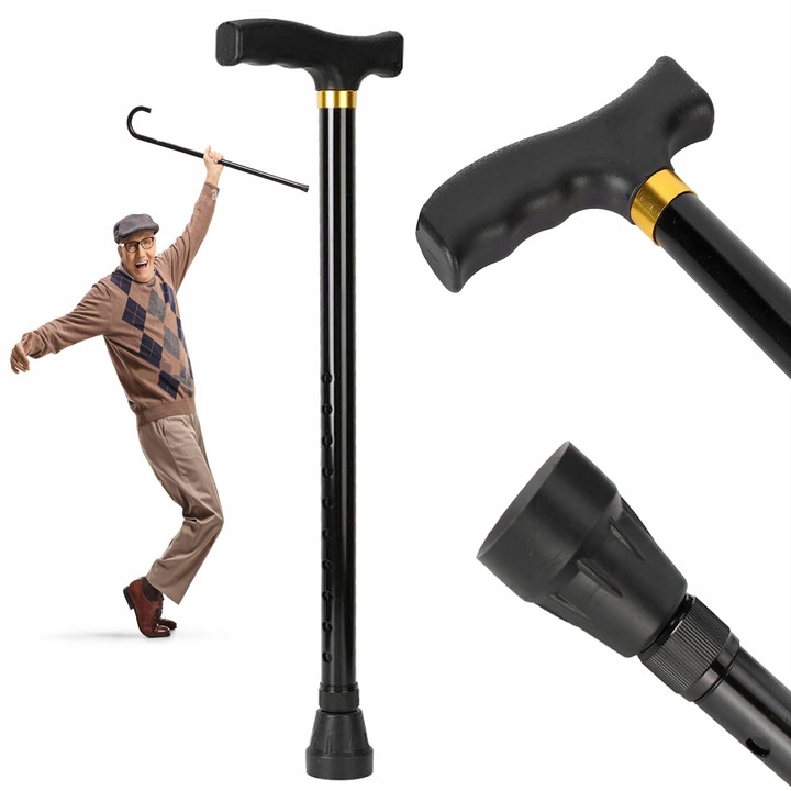 LEKKA LASKA INWALIDZKA Regulowana DLA SENIORA ORTOPEDYCZNA MOCNA ALUMINIOWA