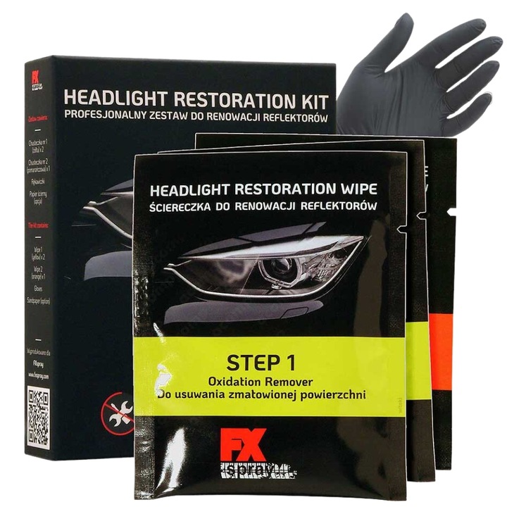 FX ściereczki do renowacji reflektorów bez polerki