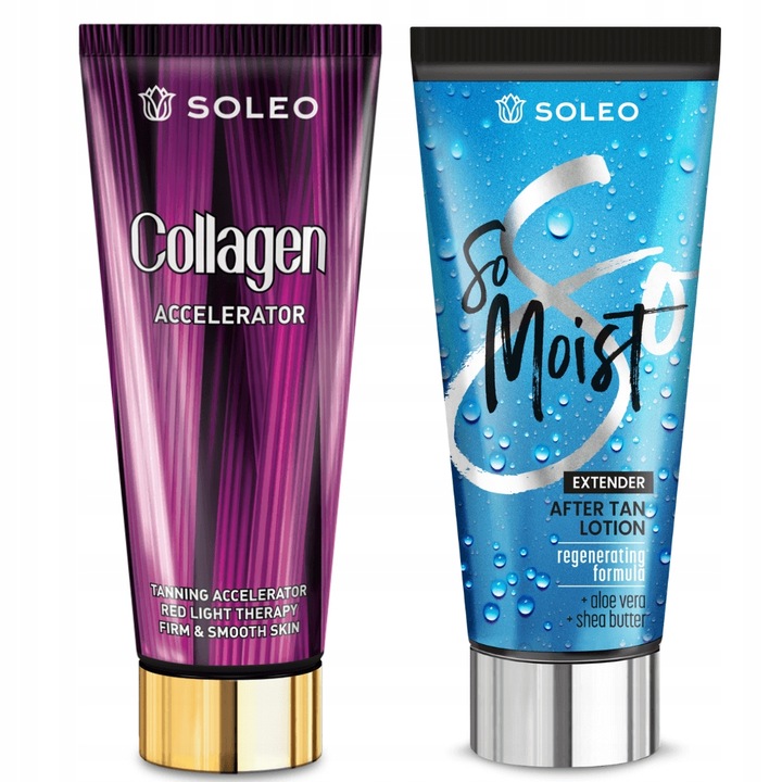 SOLEO COLLAGEN 200ml PRZYSPIESZACZ OPALANIA + GRATIS BALSAM