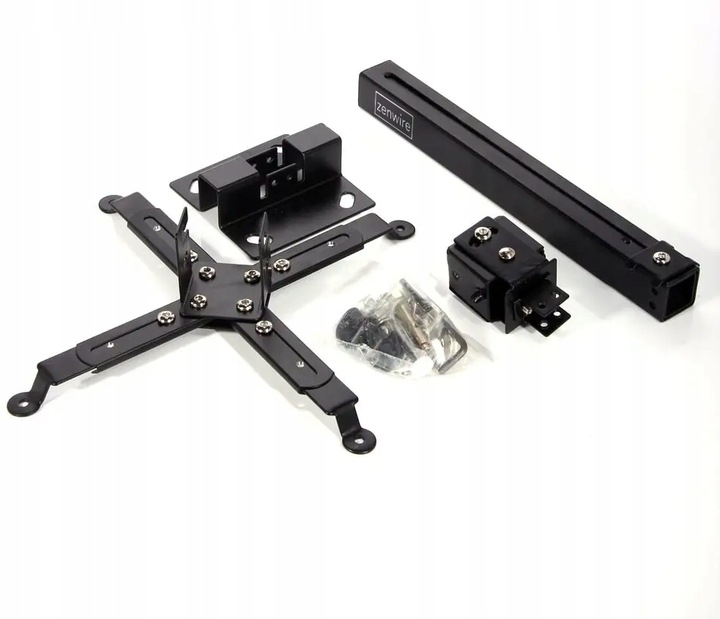 Wieszak Uchwyt do Projektora Rzutnika Czarny 4w1 Sufitowy Ścienny do