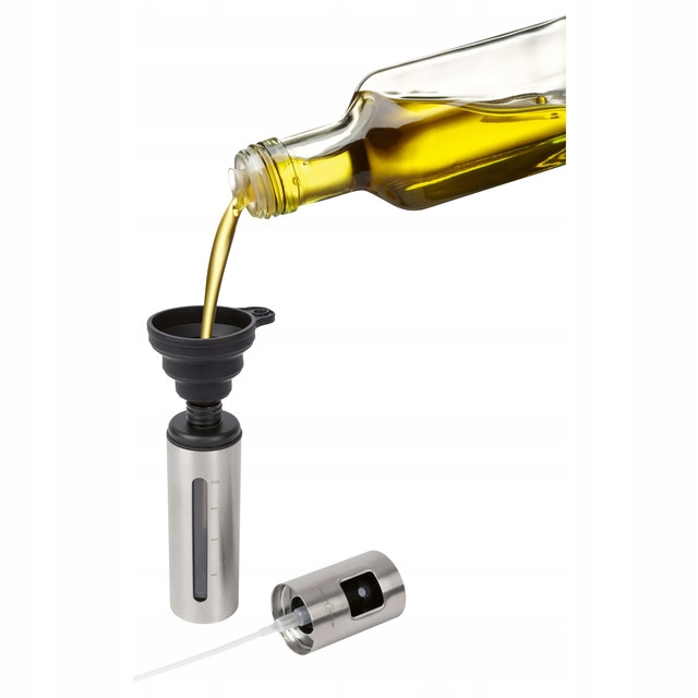 ROZPYLACZ do Oleju Oliwy SPRYSKIWACZ DOZOWNIK OCTU ATOMIZER STALOWY