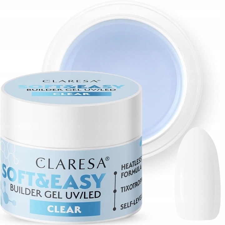 Claresa Soft Easy Builder Gel Żel Budujący Clear Transparentny Bazowy