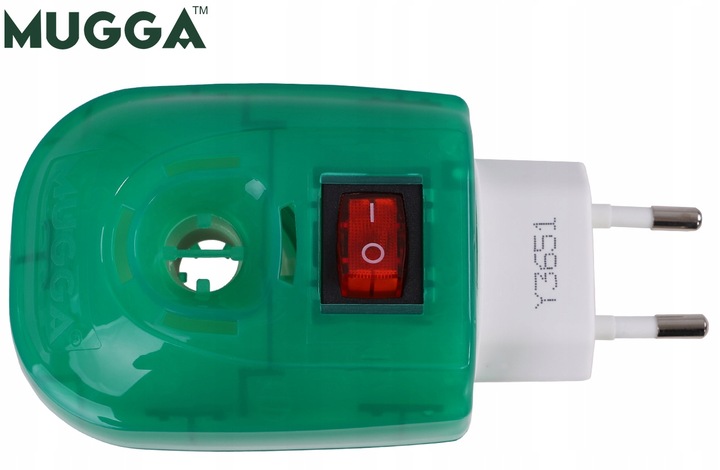 MUGGA na KOMARY ELEKTRO + 2 x Wkład płyn 5ml ODSTRASZACZ do kontaktu ZESTAW