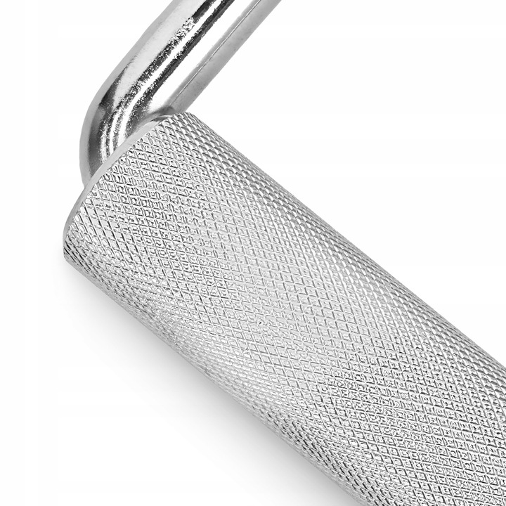 UCHWYT DO WYCIĄGU ATLASU POJEDYNCZY OBROTOWY STALOWY RYFLOWANY PLECY BICEPS