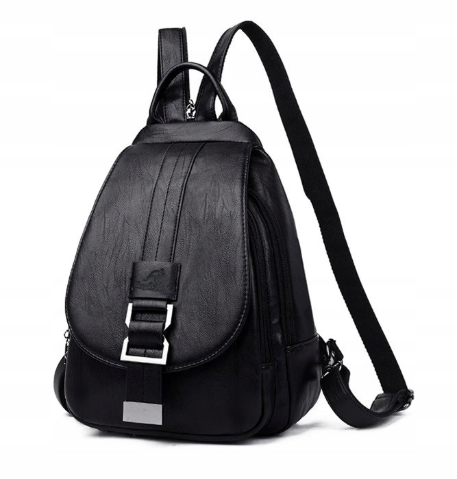 PLECAK DAMSKI PLECACZEK MIEJSKI DO SZKOŁY PRACY EKO SKÓRA VINTAGE TORBA 2W1