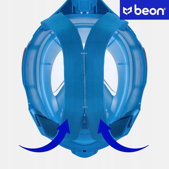 MASKA DO NURKOWANIA DLA DZIECI PEŁNOTWARZOWA DO SKORKELINGU PŁYWANIA BEON