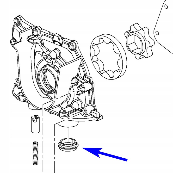 Uszczelka smoka pompa oleju Opel Insignia Astra Zafira Saab 9-5 2.0 CDTI