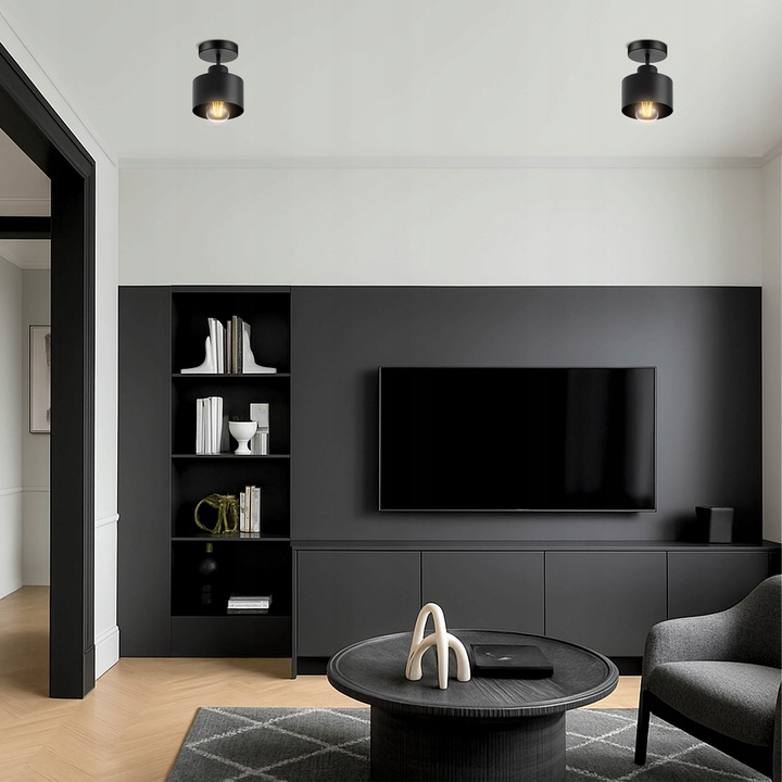 LAMPA WISZĄCA SUFITOWA PLAFON LED RETRO EDISON