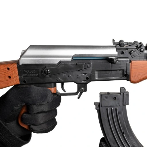 KARABIN AK47 PISTOLET NA KULKI Z LASEREM + GRATIS