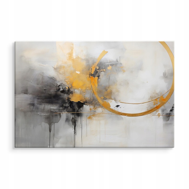 OBRAZ NA PŁÓTNIE NA ŚCIANĘ DO SALONU SYPIALNI MALOWANA ABSTRAKCJA