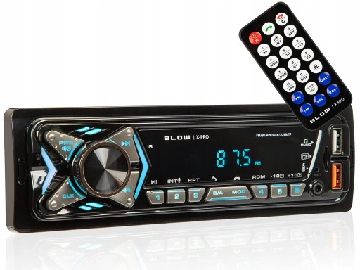 RADIO SAMOCHODOWE BLUETOOTH 1-DIN USB AUX SD MIKROFON PILOT BATERIA ZESTAW