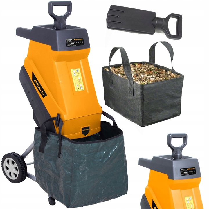 ROZDRABNIACZ ELEKTRYCZNY GŁADKOLUFOWY RĘBAK DO GAŁĘZI RIWALL RES 2545