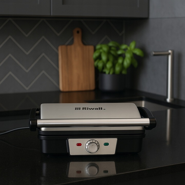 Grill elektryczny opiekacz Riwall Soczysty panini 1800W
