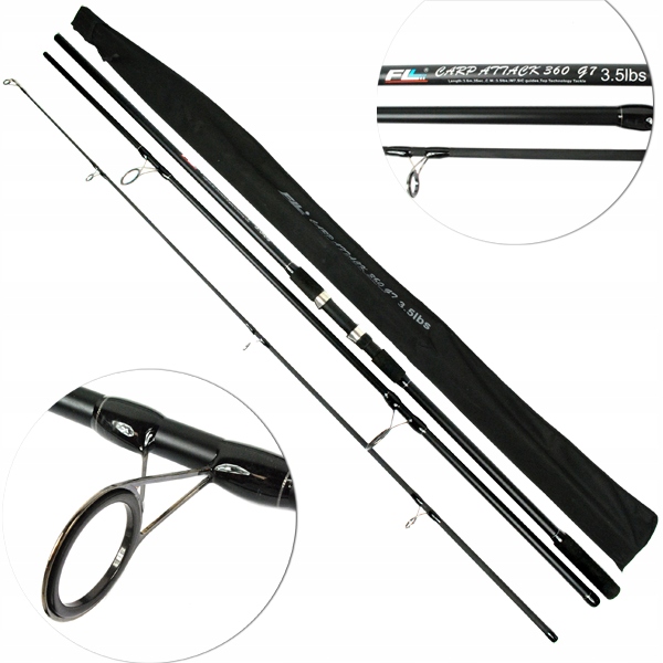 WĘDKA KARPIOWA KARPIÓWKA CARP ATTACK 3,5lbs 3,9m