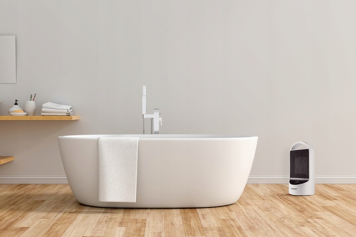 Termowentylator CERAMICZNY farelka obrotowa TERMOSTAT TIMER PANEL LCD 1500W