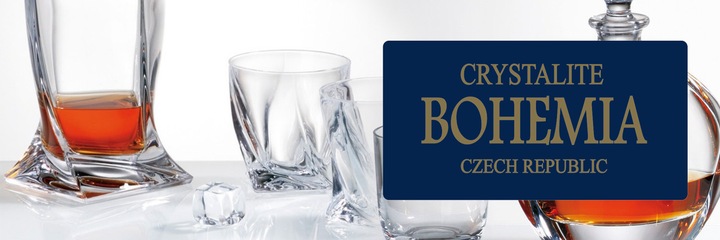 BOHEMIA QUADRO SZKLANKI DO WHISKY 340 ML 6 EL