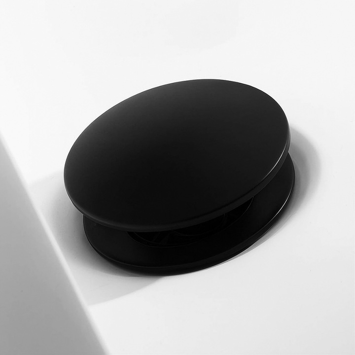 VELDMAN Korek klik-klak czarny mat BEZ PRZELEWU BLACK MAT