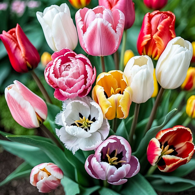 Tulipan polski mix odmian i gatunków 50 szt. 8/9 cebulki tulipanów