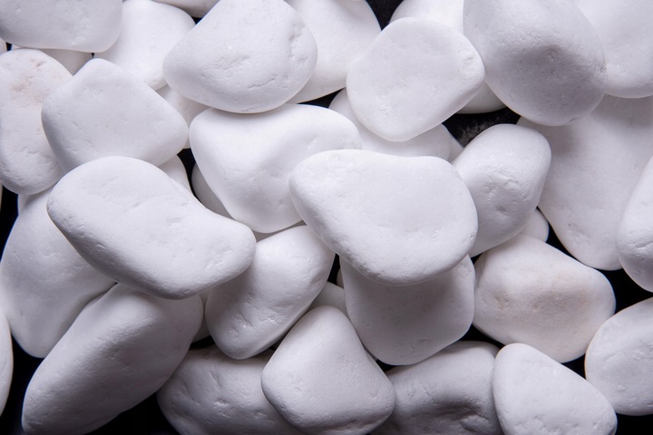 THASSOS BIAŁY OTOCZAK 3-6cm 20kg KAMIEŃ OGRODOWY