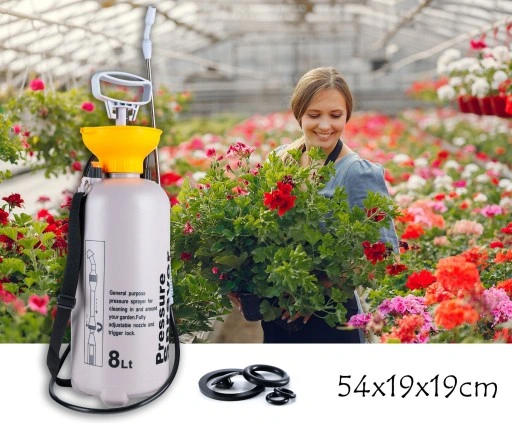 OPRYSKIWACZ OGRODOWY CIŚNIENIOWY RĘCZNY DŁUGA LANCA 8L SPRYSKIWACZ
