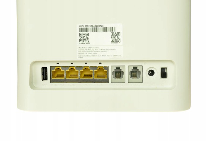 Router / Modem ZTE MF286R | 4G LTE ( bez SIMLocka ) 4x LAN , USB , 300 Mb/s