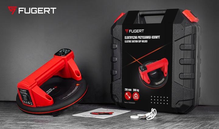 PRZYSSAWKA DO PŁYTEK PRÓŻNIOWA ELEKTRYCZNA UCHWYT DO GRESU 210MM