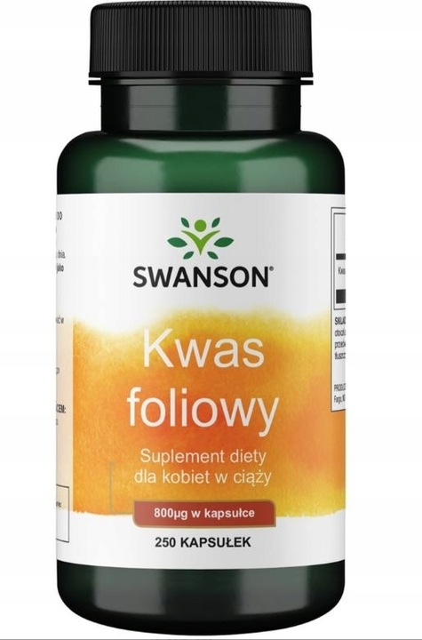 SWANSON KWAS FOLIOWY 800mg 250kaps