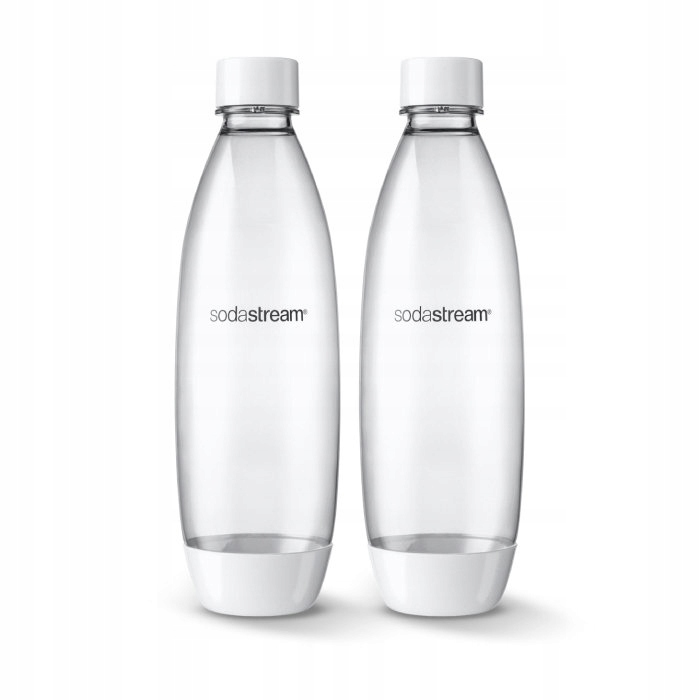 Butelki SodaStream FUSE 2x1L białe - do zmywarki