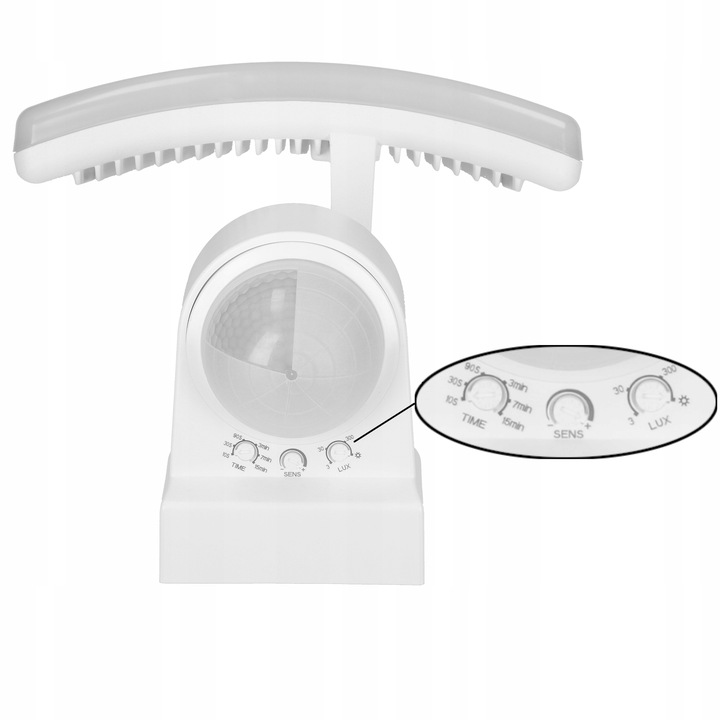 Lampa Zewnętrzna LED 30W Czujnik Ruchu i Zmierzchu Regulacja Halogen