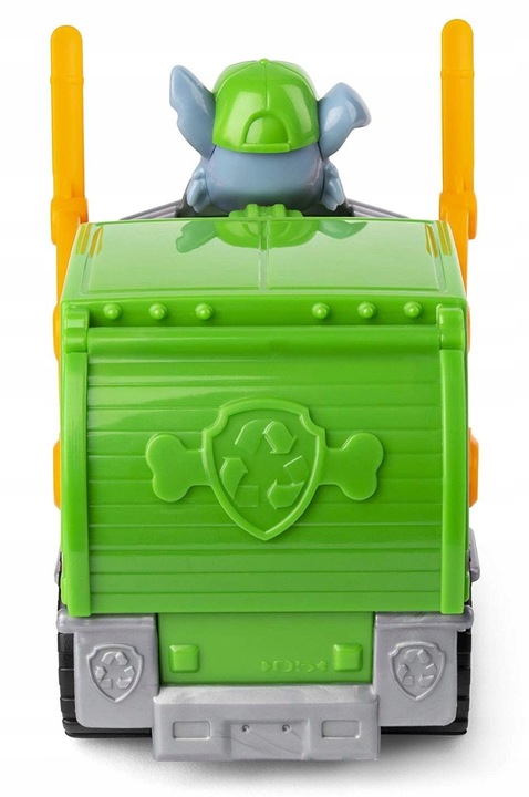 PSI PATROL FIGURKA ROCKY + POJAZD ŚMIECIARKA