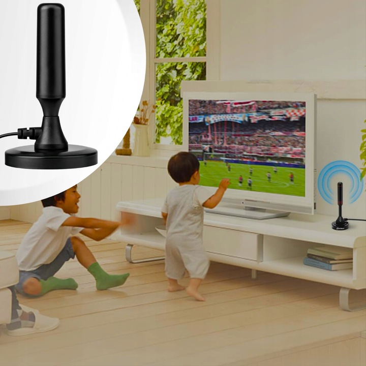 MOCNA ANTENA POKOJOWA DO TELEWIZJI NAZIEMNEJ DVBT2 DO POKOJU DO