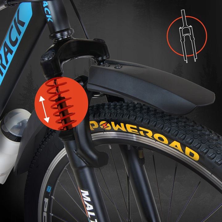 ROWER GÓRSKI MTB SHIMANO Amortyzatory 26'' BIDON BŁOTNIKI 18 BIEGÓW