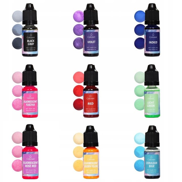 WOSK SOJOWY Do Świec 5kg Płatki 100% + Barwniki Zestaw 9x10 ml GRATIS