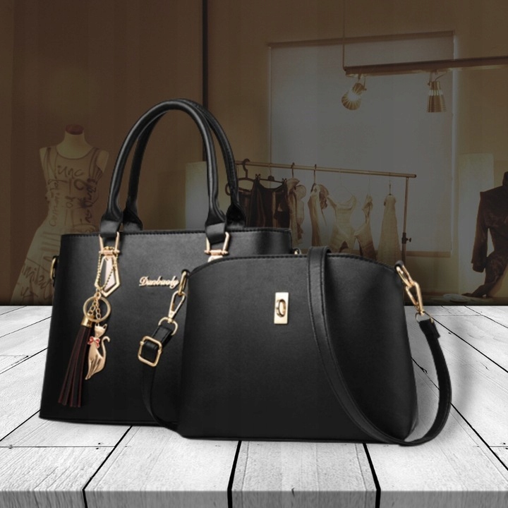 DAMSKA TOREBKA 2w1 SKÓRZANA NA PASKU DLA KOBIET PREZENT DO PRACY