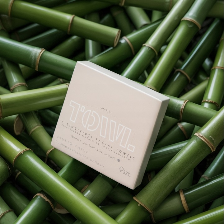 BAMBUSOWE JEDNORAZOWE RĘCZNIKI DO TWARZY 80 szt. - TOWL BAMBOO