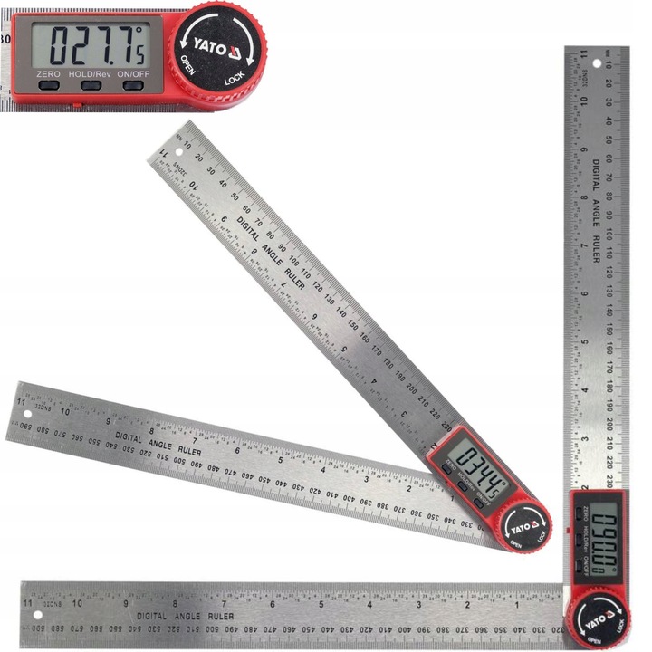 YATO KĄTOMIERZ CYFROWY ELEKTRONICZNY KĄTOWNIK LCD