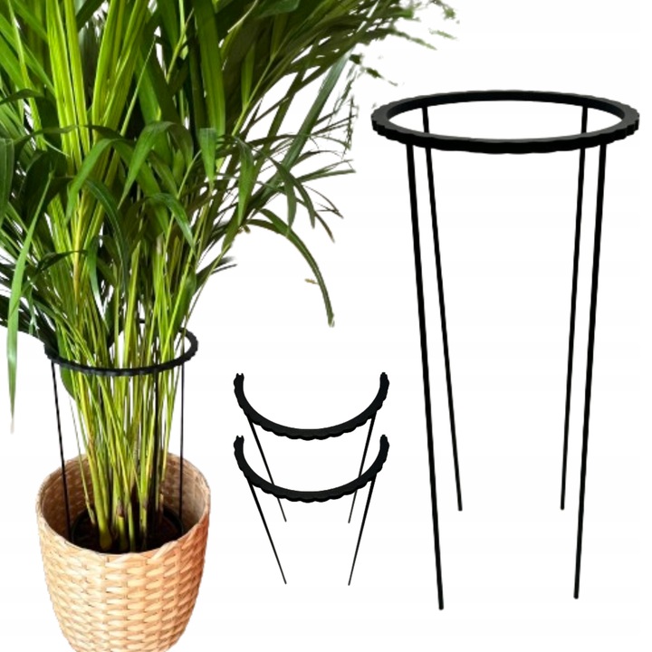 Podpórki do roślin kwiatów podpora podpórka obejma RING ŁĄCZONY 2w1 L 50/21