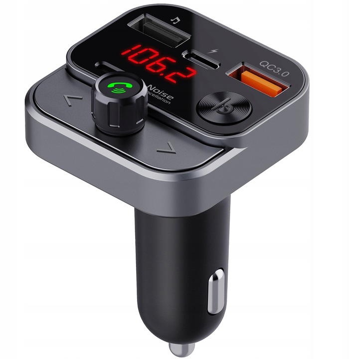 SWISSTEN Transmiter FM Bluetooth USB-A na PENDRIVE SZYBKA ŁADOWARKA USB-C