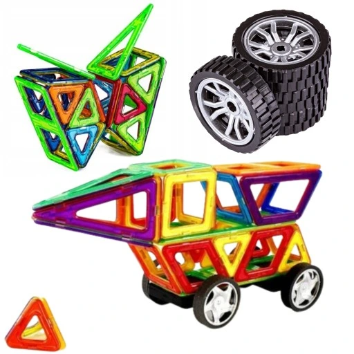 KLOCKI MAGNETYCZNE KONSTRUKCYJNE DUŻE PANELE 3D