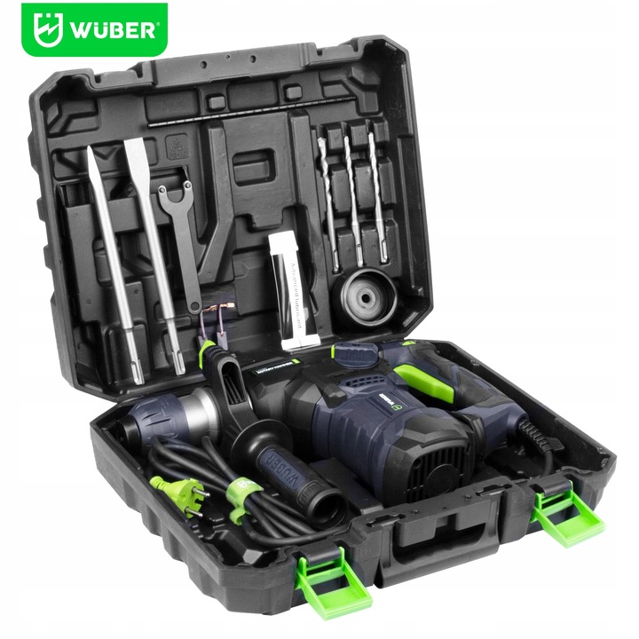 WIERTARKA MŁOTOWIERTARKA MŁOT UDAROWY 1500W MOCNA SDS+ WIERTŁA SZPICAK