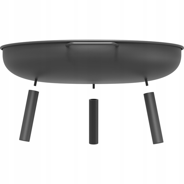 palenisko ogrodowe surowa stal czarne Ø58 cm misa do ogniska pod
