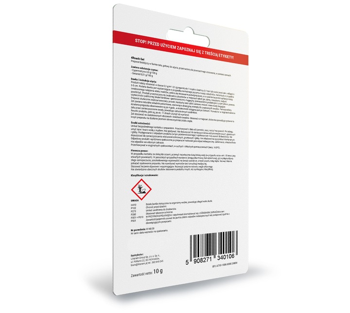 SILNA TRUTKA ŻEL ŚRODEK PREPARAT NA RYBIKI SREBRZYKI CYPERMETRYNA NO